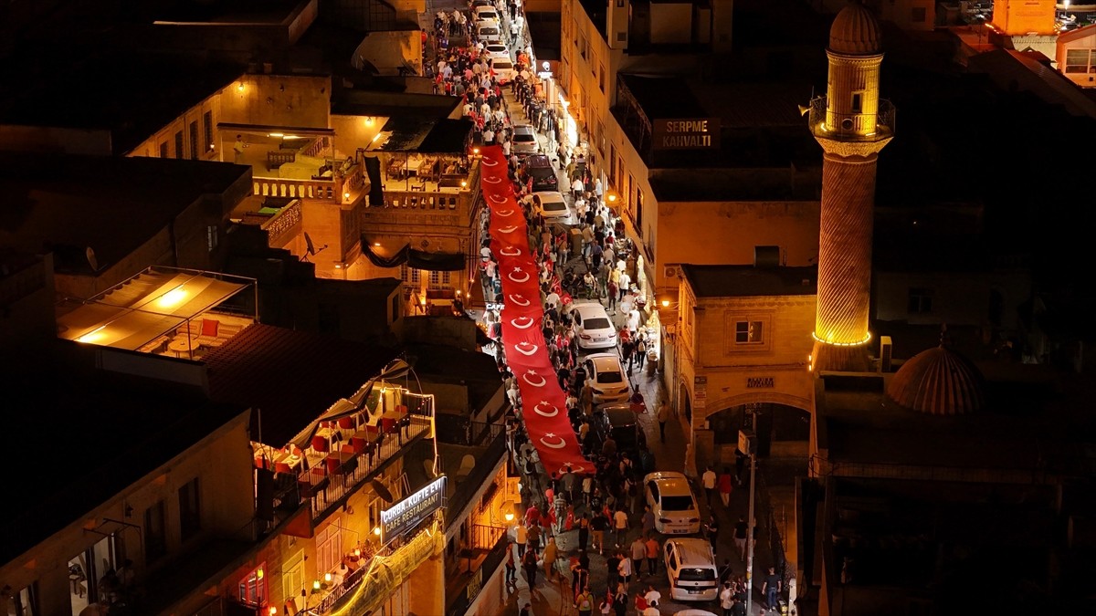 Mardin'de 30 Ağustos Zafer Bayramı Fener Alayı Etkinliği