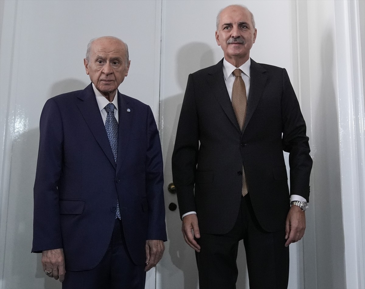 TBMM Başkanı Numan Kurtulmuş'tan MHP Lideri Devlet Bahçeli'ye Ziyaret