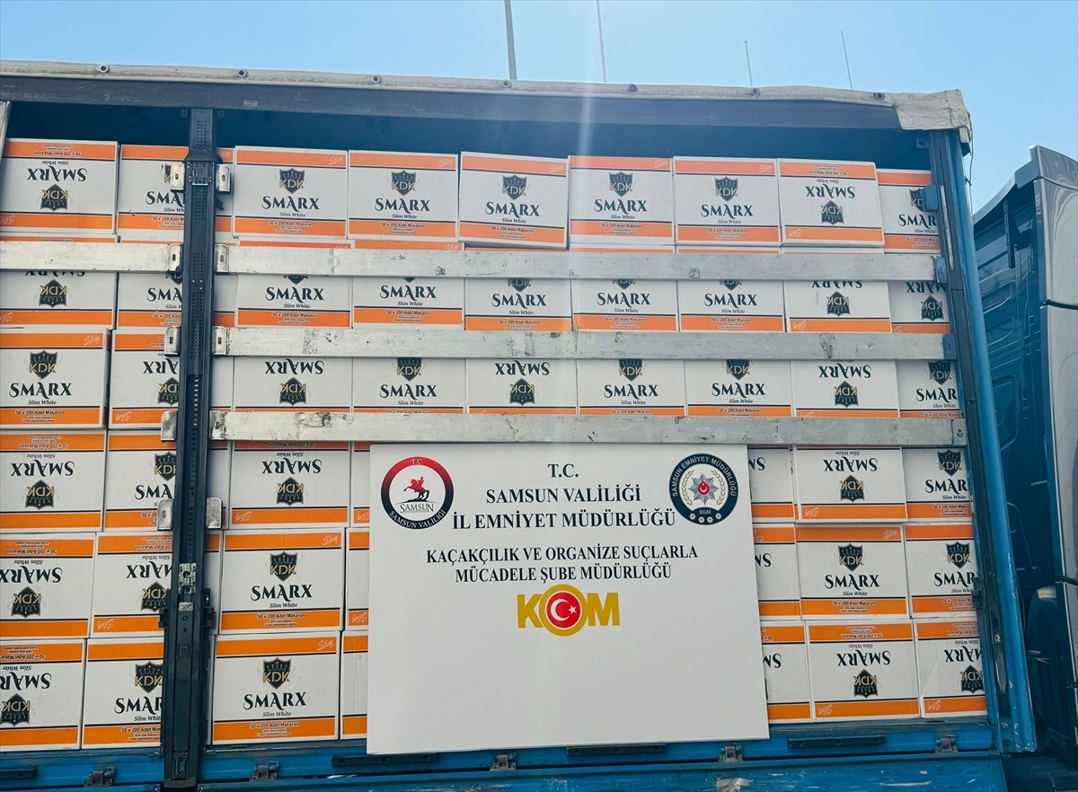 Samsun'da Büyük Kaçakçılık Operasyonu: 5 Milyon 730 Bin Makaron Ele Geçirildi