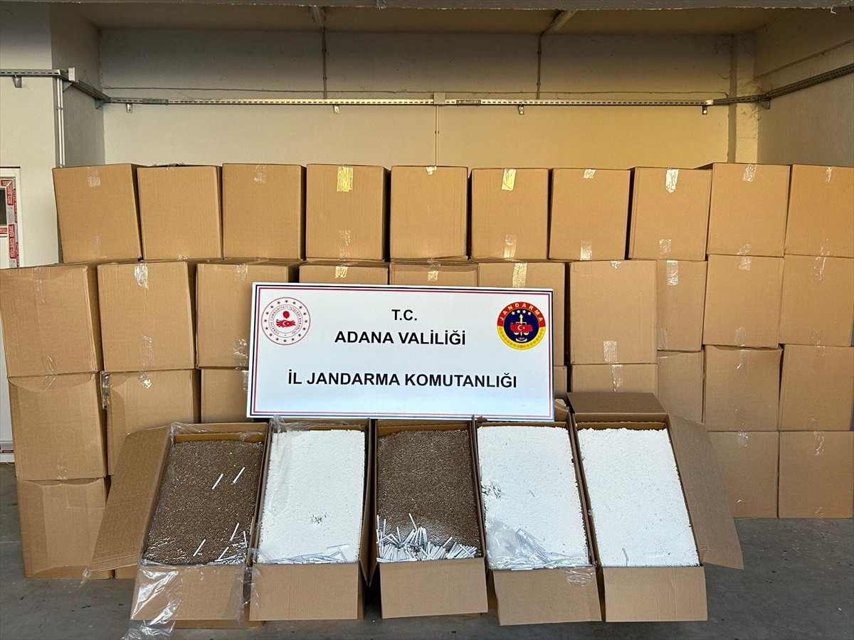 Adana'da 5 Milyon Kaçak Makaron Ele Geçirildi