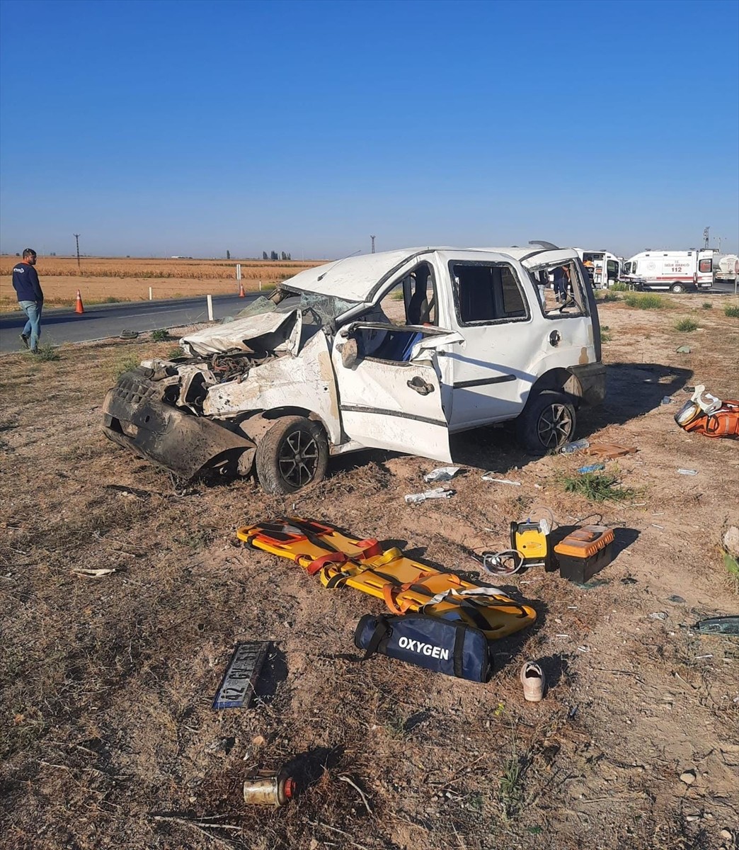 Konya'da Trafik Kazası: 2 Ölü, 3 Yaralı