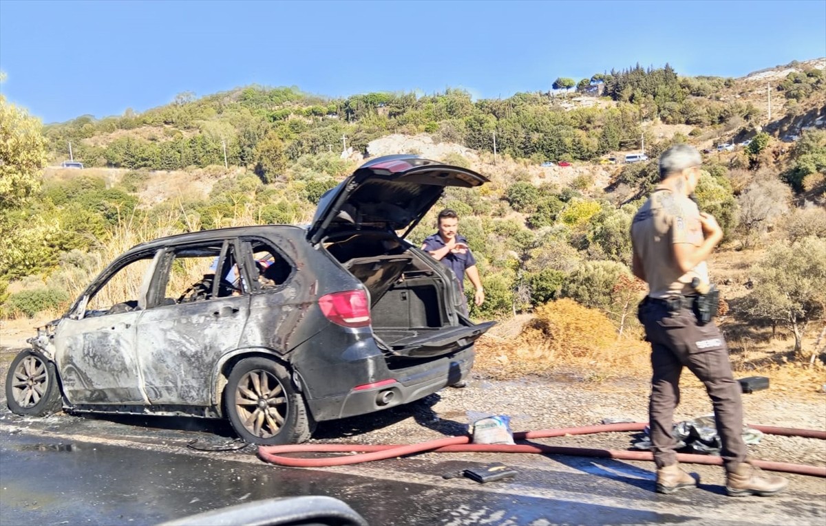 Bodrum'da Seyir Halindeki Cipte Yangın Çıktı