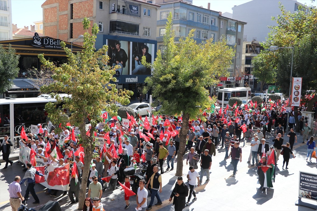 Kırıkkale ve Niğde'de Filistin'e Destek Gösterisi