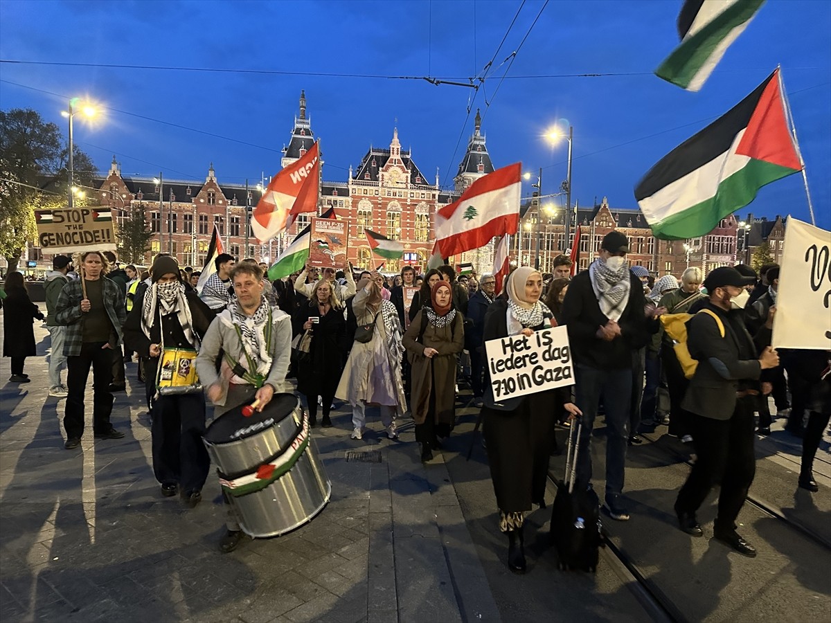 Hollanda'da Gazze İçin Protesto: Bir Yıldır Devam Eden Soykırıma Tepkiler