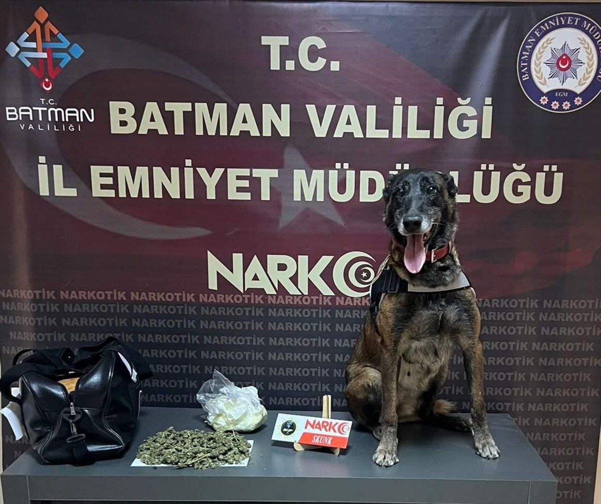 Batman'da Yolcu Otobüsünde Uyuşturucu Yakalandı