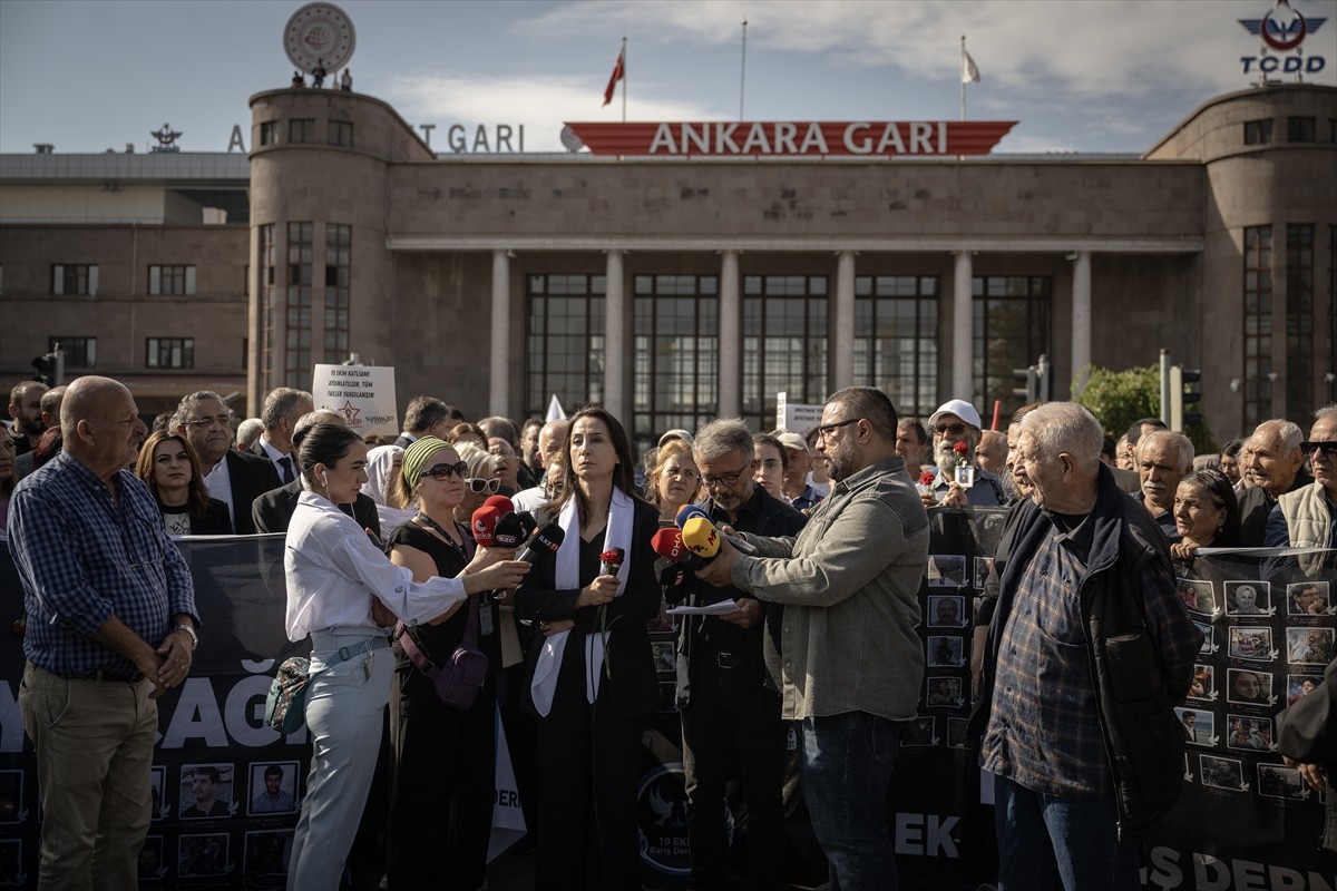 Ankara Garı'nda 10 Ekim Saldırısı Anma Töreni