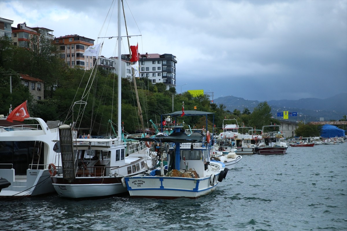 Ordu'da Hava Koşulları Nedeniyle Balıkçılar Limana Sığındı