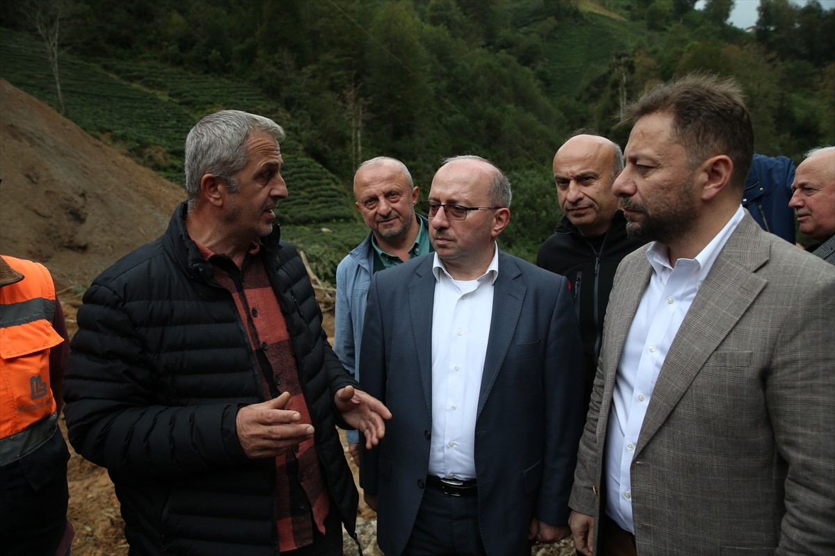 Rize'de Heyelan İncelemesi