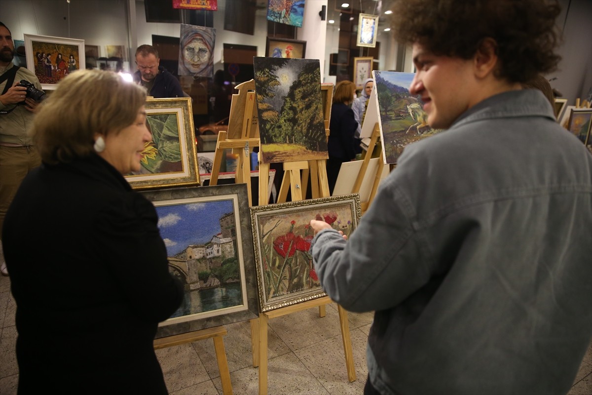 Bosna Hersek'te Türk Sanatçıları Sergisi Açıldı