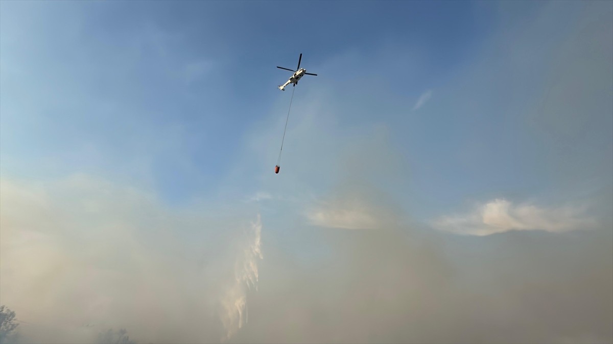 Hatay'da Orman Yangını Kontrol Altına Alınmaya Çalışılıyor