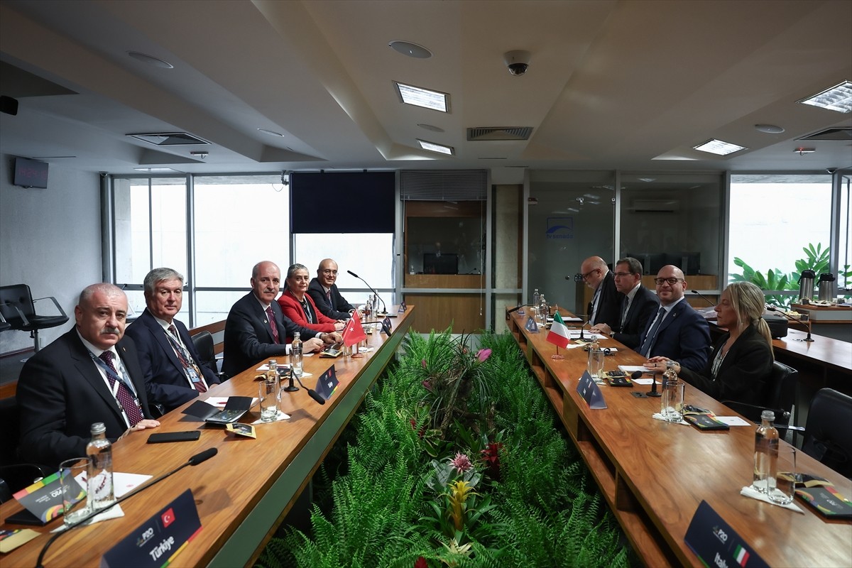 TBMM Başkanı Kurtulmuş ve İtalya Temsilciler Meclisi Başkanı Fontana Görüştü