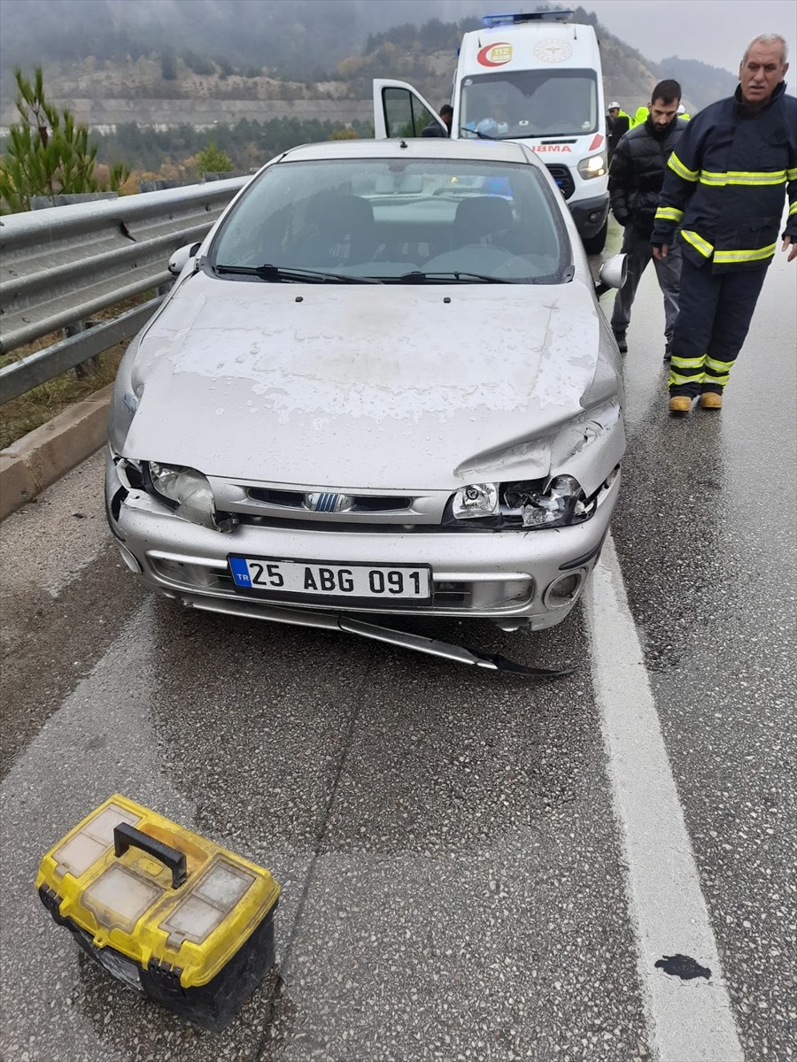 Tokat'ta Cip ve Otomobil Çarpıştı: 2 Yaralı