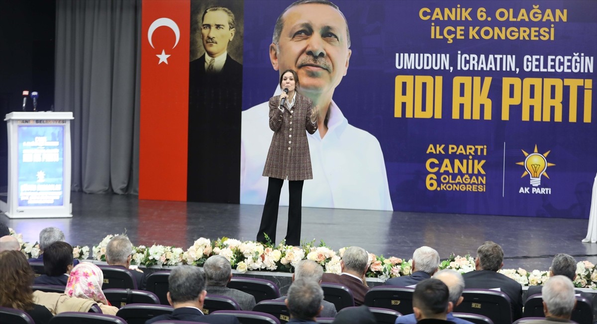 AK Parti Canik İlçe Kongresi'nde Çiğdem Karaaslan'ın Güçlü Türkiye Vurgusu