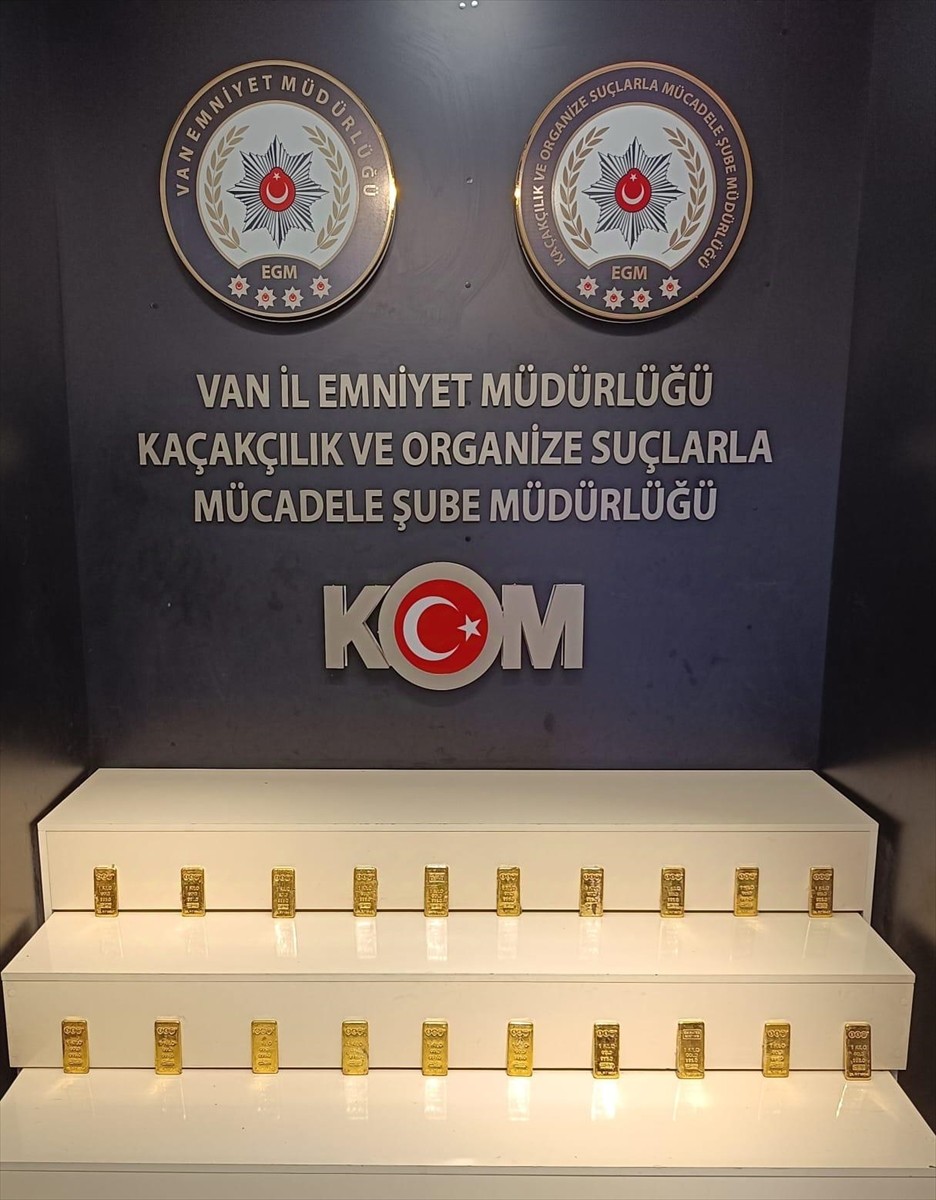 Van'da 20 Kilogram Gümrük Kaçağı Altın Ele Geçirildi