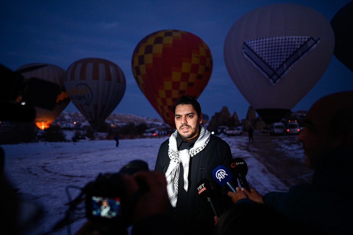 Kapadokya'da Barış Balonu Etkinliği Gazze İçin Uçtu