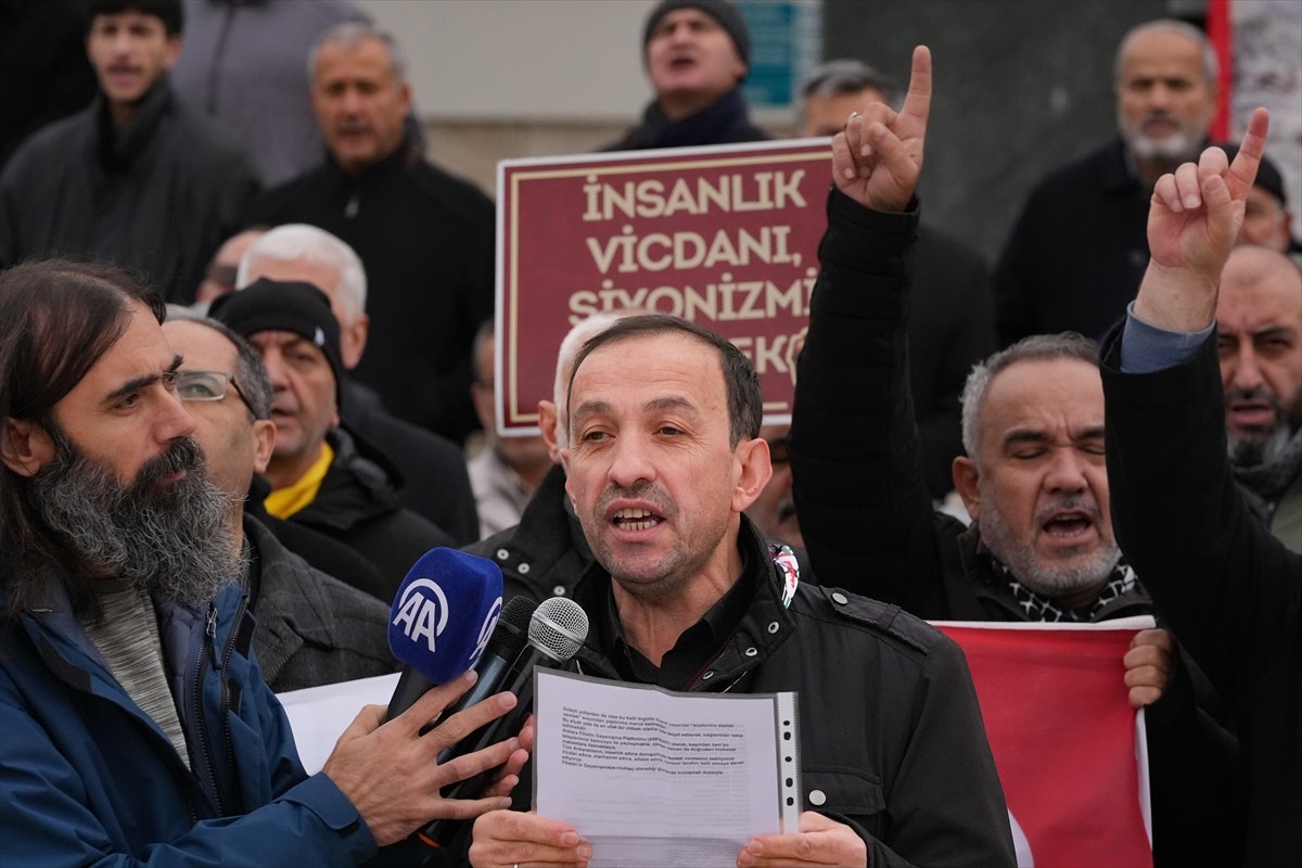 Ankara'da Filistin Dayanışması: İsrail Protestosu