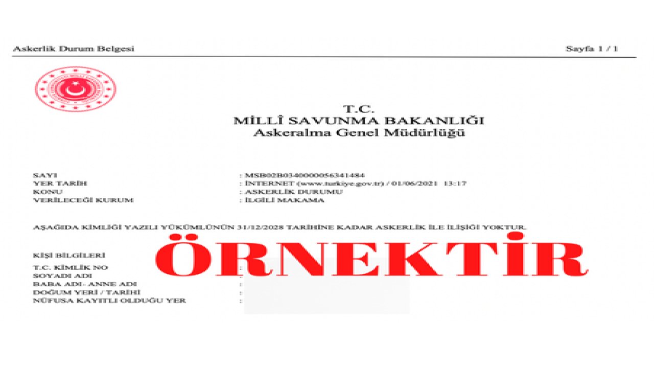 Askerlik Tecil Belgesi Nedir ve Nasıl Alınır?