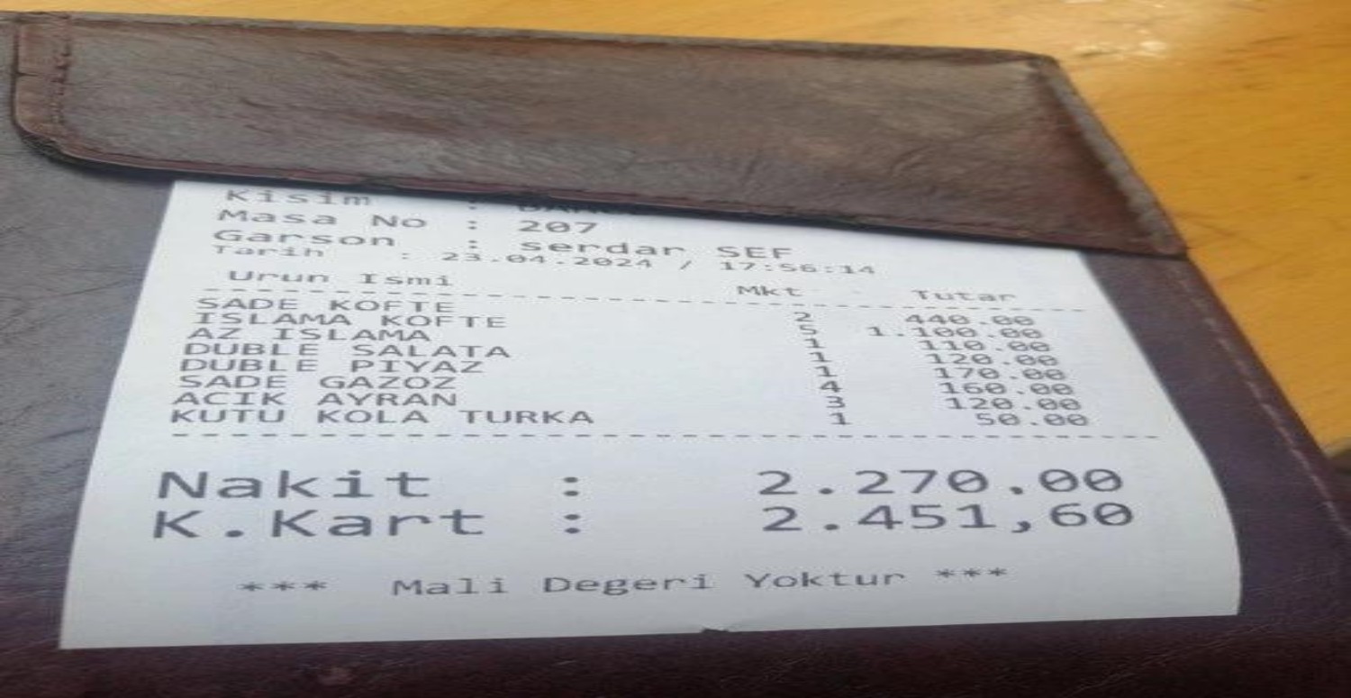 KREDİ KARTI FİŞİ