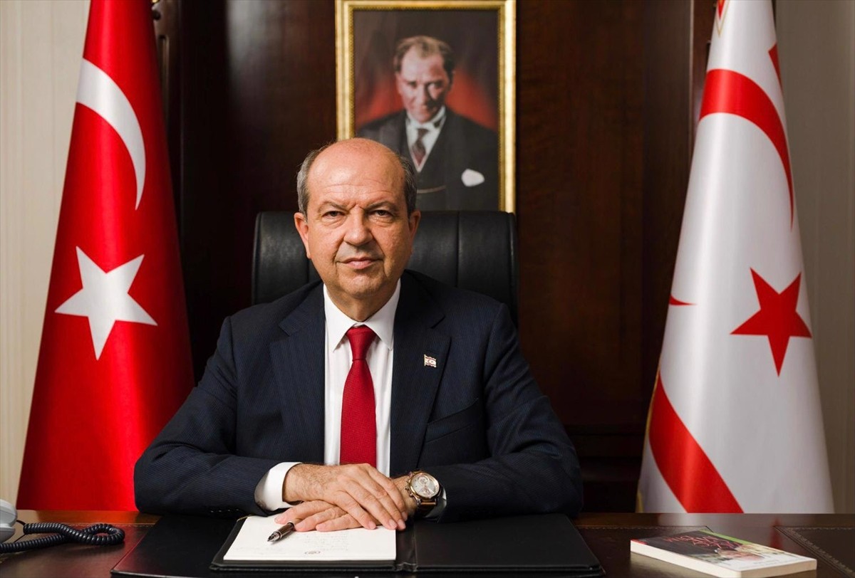 Kuzey Kıbrıs Türk Cumhuriyeti (KKTC) Cumhurbaşkanı Ersin Tatar, Kuzey Kıbrıs'ın Güzelyurt...