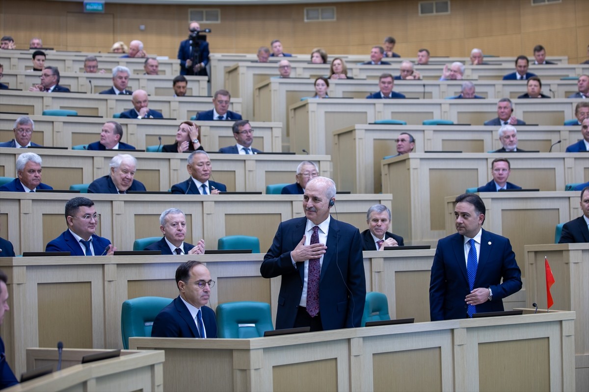 TBMM Başkanı Numan Kurtulmuş, Rusya parlamentosunun üst kanadı Federasyon Konseyi Genel Kurulu'nun...