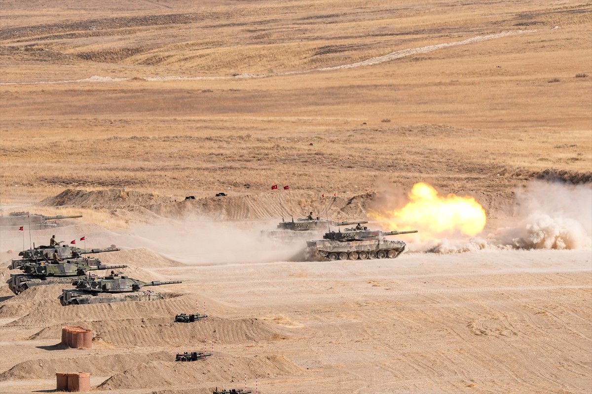 Türk Silahlı Kuvvetlerinin (TSK) ateş gücünün sergilendiği "Ateş Serbest- 2024" faaliyetinde...