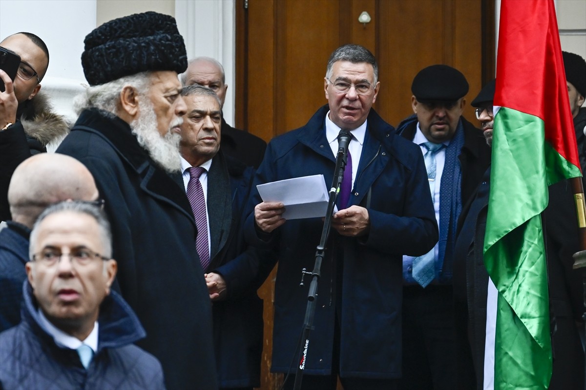 Filistin'in Moskova Büyükelçiliği'nde Filistin Halkıyla Uluslararası Dayanışma Günü dolayısıyla...